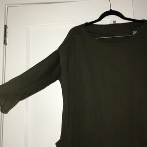 COS dark green sweater